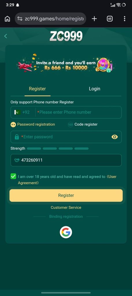 zc999 game registration