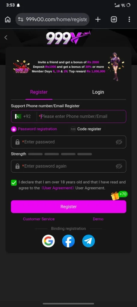 999v game login