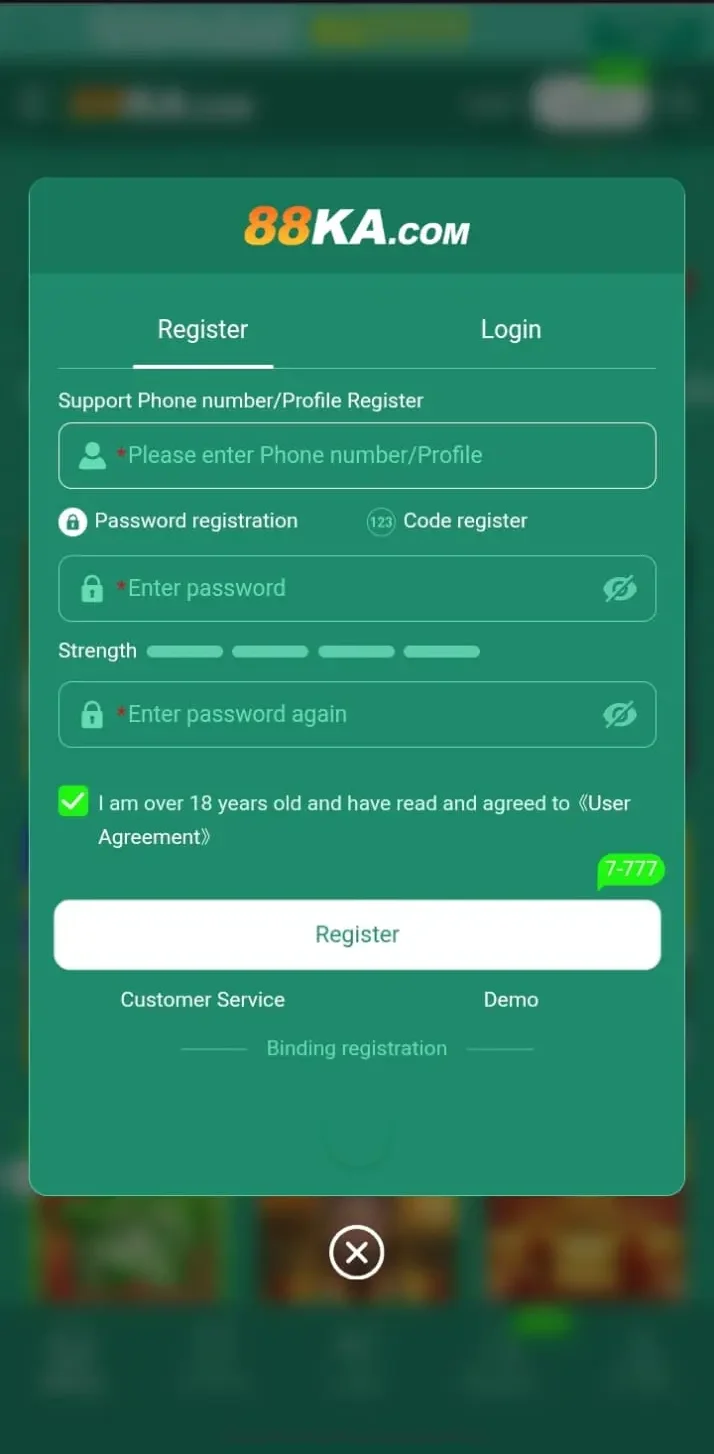 88ka game registration